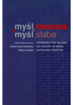 Myśl mocna myśl słaba