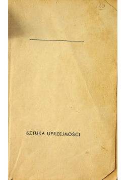 Sztuka uprzejmości 1938 r.