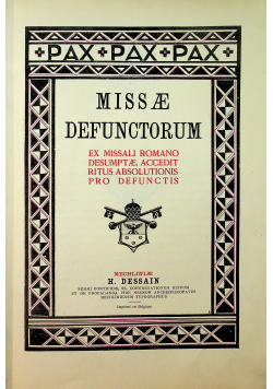 Missae defunctorum 1948 r.