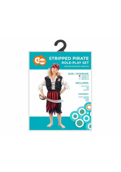 Strój dla dzieci Pasiasta Piratka rozm.110/120cm