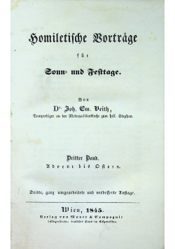 Homilietische Vortrage 1845 r.