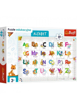 Puzzle Edukacyjne 34 Alfabet TREFL