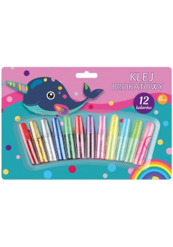 Klej brokatowy 6ml 12 kolorów