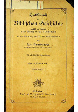 Handbuch Biblischen Geschichte