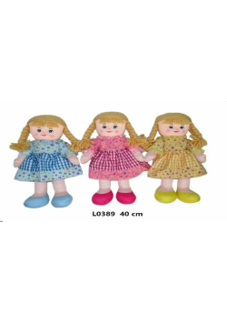 Lalka pluszowa 40cm L0389 1szt.mix
