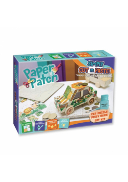 Zestaw kreatywny Strigo do Decoupage Paper Patch drewniania skarbonka samochód