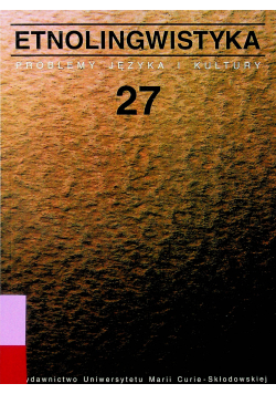 Etnolingwistyka Tom 27