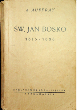 Św Jan Bosko 1934 r.