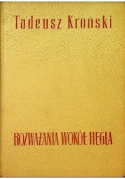Rozważania wokół Hegla