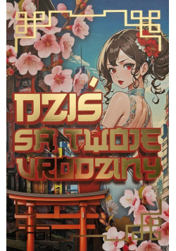 Karnet Urodziny Manga