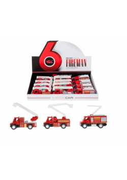 Auto metalowe straż pożarna 13cm