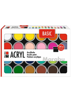 Farby akrylowe Basic 18ml 24 kolory