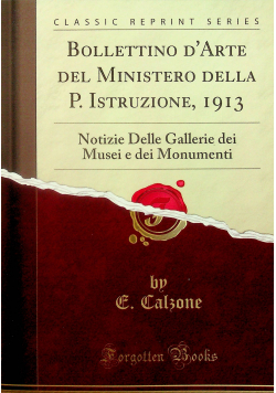 Bollettino D arte del Ministero della O Instruzione reprint z  1913