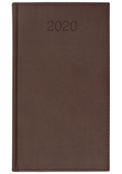 Kalendarz 2020 Książkowy A6 tygodn. Vivo brąz