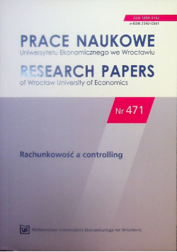 Rachunkowość a controlling Nr 471 / 17