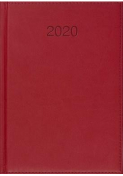 Kalendarz 2020 Książkowy A5 dzienny Vivo czerwony