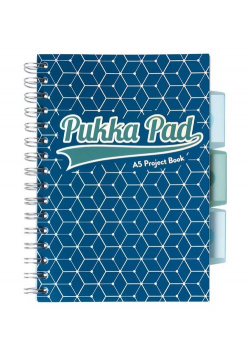 Pukka Pad Project Book A5 Glee w kratkę 200 kartek niebieski