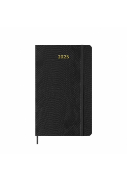 Kalendarz 2025 tygodniowy L syn. skóra czarny