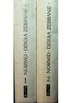 Norwid Dzieła zebrane Tom 1 i 2