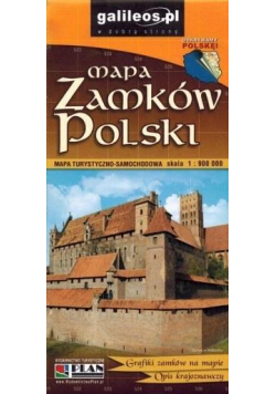 Mapa turystyczno-samoch. - Zamki Polski 1:900 000