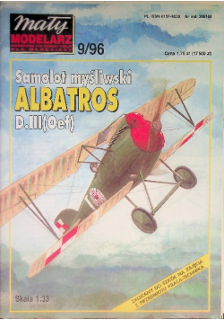 Mały modelarz Nr 9 / 96  Samolot myśliwski Albatros D.III
