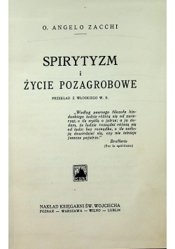 Spirytyzm i życie pozagrobowe 1925r.