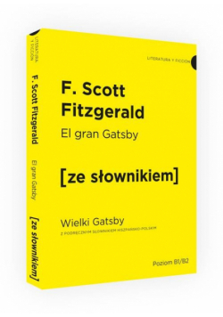 Wielki Gatsby wersja hiszpańska z podręcznym słownikiem