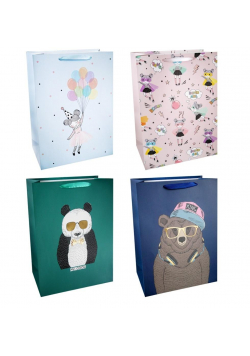 Torba prezentowa 31x42 Panda Niedźwiedź