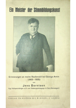 Ein Meister der Stimmbildungskunst 1936 r.
