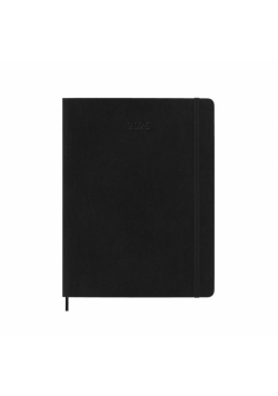 Kalendarz 2025 12M Moleskine XL tygodniowy czarny 19x25