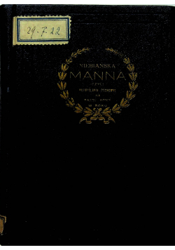 Niebiańska manna czyli rozmyślania duchowne 1907 r