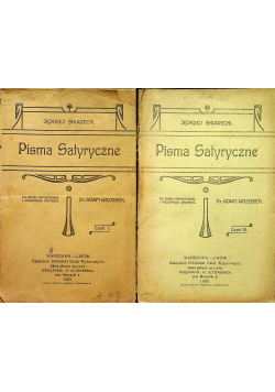 Pisma Satyryczne Część I i III 1909 r.