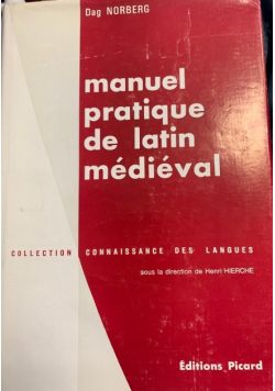 Manuel pratique de latin médiéval