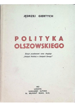Polityka Olszowskiego
