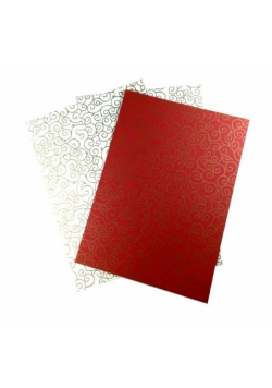 Karton 220g arabeska 24x34cm 3 ark MIX