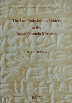 The late babylonian tablets in the royal