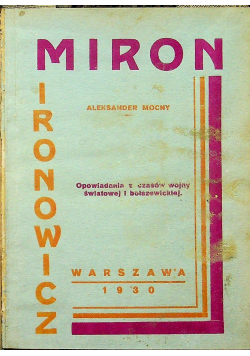 Miron Mironowicz 1930 r.