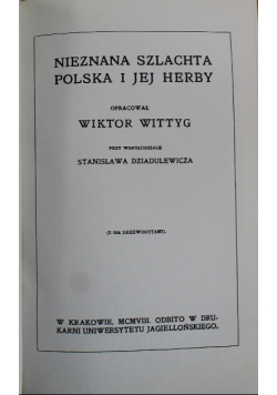 Nieznana szlachta polska i jej herby
