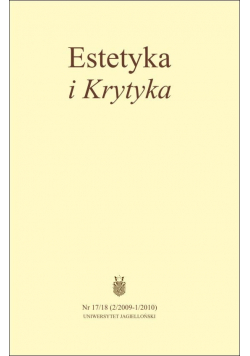 Estetyka i Krytyka Nr 17 i 18