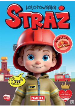 Straż. Kolorowanka z naklejkami