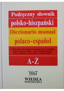 Podręczny słownik polsko hiszpański 2 tomy