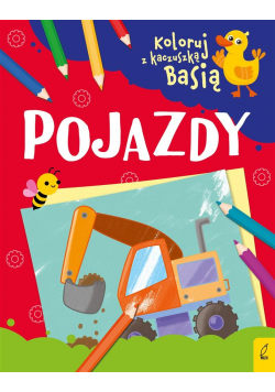 Koloruj z kaczuszką Basią. Pojazdy
