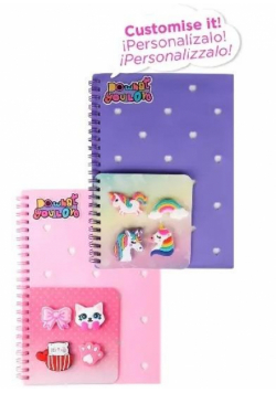 Notes na spirali z przypinkami MIX