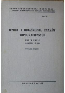 Wzory i objaśnienia znaków topograficznych