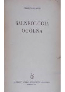 Balneologia ogólna