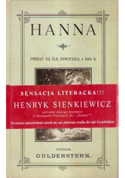 Hanna poemat na tle powstania z 1863r