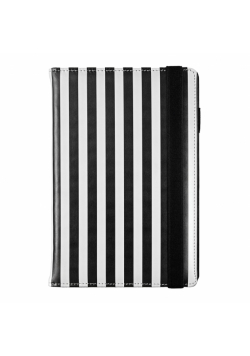 Kalendarz 2025 Print Stripes A5 tygodniowy w pasy czarno-biały KT-25PR