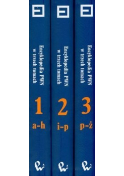 Encyklopedia PWN w trzech tomach 3 tomy