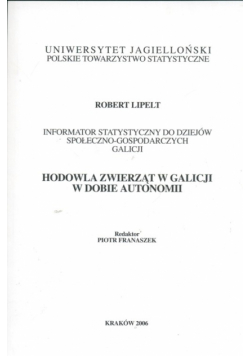 Hodowla zwierząt w Galicji w dobie autonomii