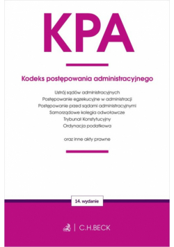 KPA. Kodeks postępowania administracyjnego oraz ustawy towarzyszące wyd. 14